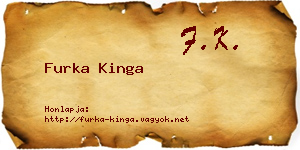 Furka Kinga névjegykártya